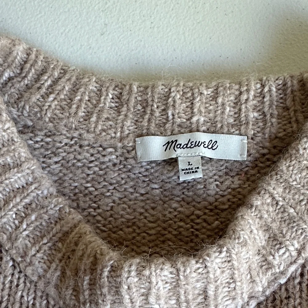 Alpaca Madewell Women's Beige Knit Sweater